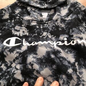 Champion Gray Camouflage Hoodie - size medium- tie-dye - gently loved